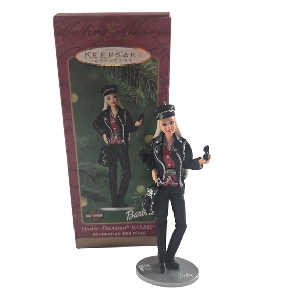 Hallmark Other - Hallmark Keepsake Ornament Barbie Harley-Davidson 2000 Biker Christmas with Box